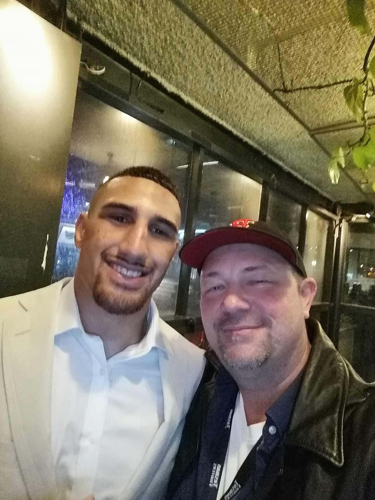 Shawn Budd with Justis Huni, Australian Champion and world-rated Heavyweight